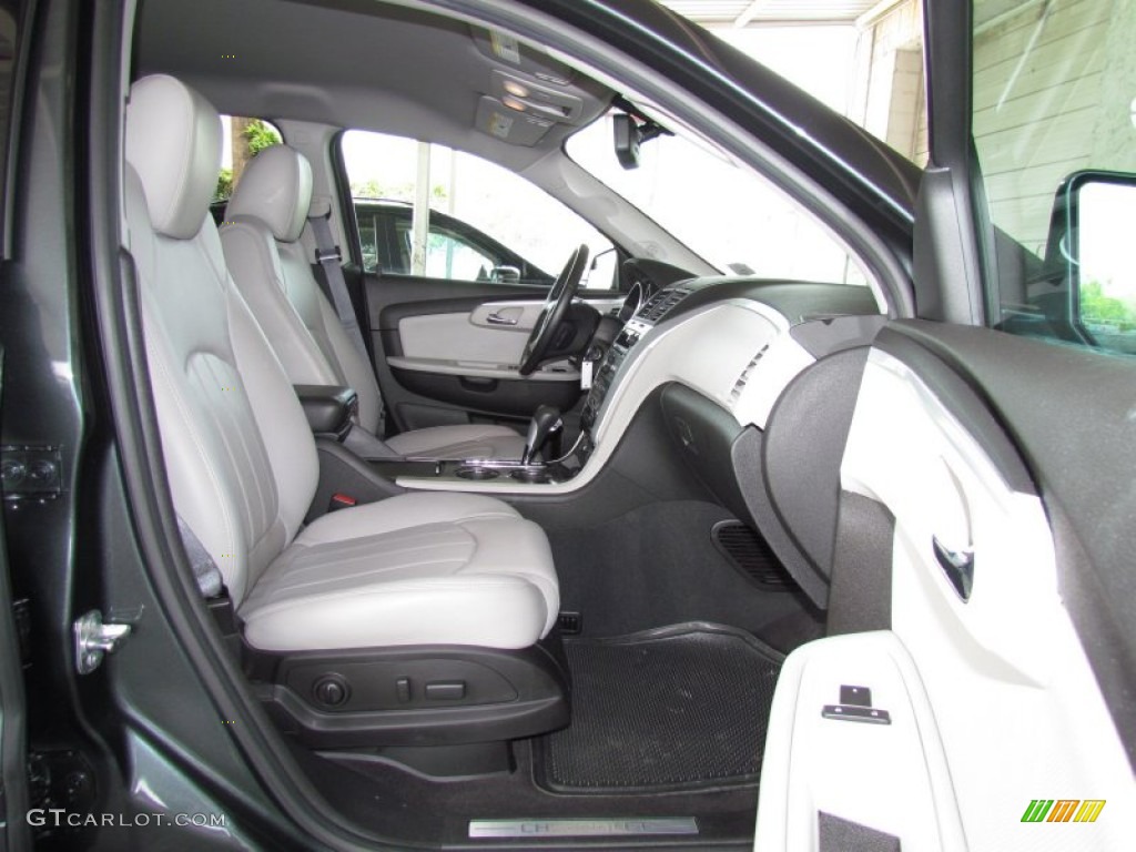 Light Gray/Ebony Interior 2011 Chevrolet Traverse LTZ AWD Photo #50271411