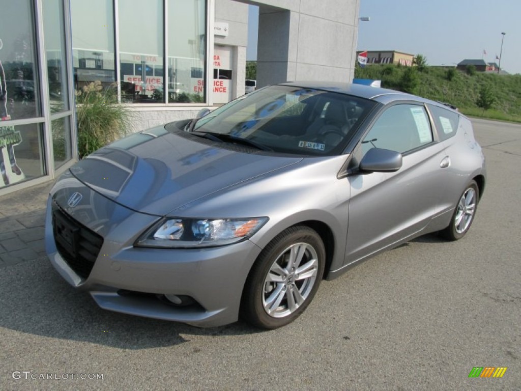 Storm Silver Metallic 2011 Honda CR-Z EX Navigation Sport Hybrid Exterior Photo #50271831