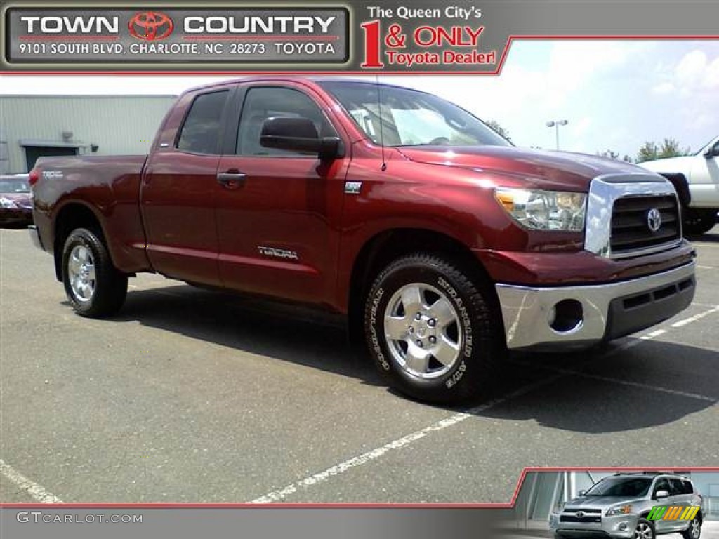 2007 Tundra SR5 TRD Double Cab - Salsa Red Pearl / Beige photo #1