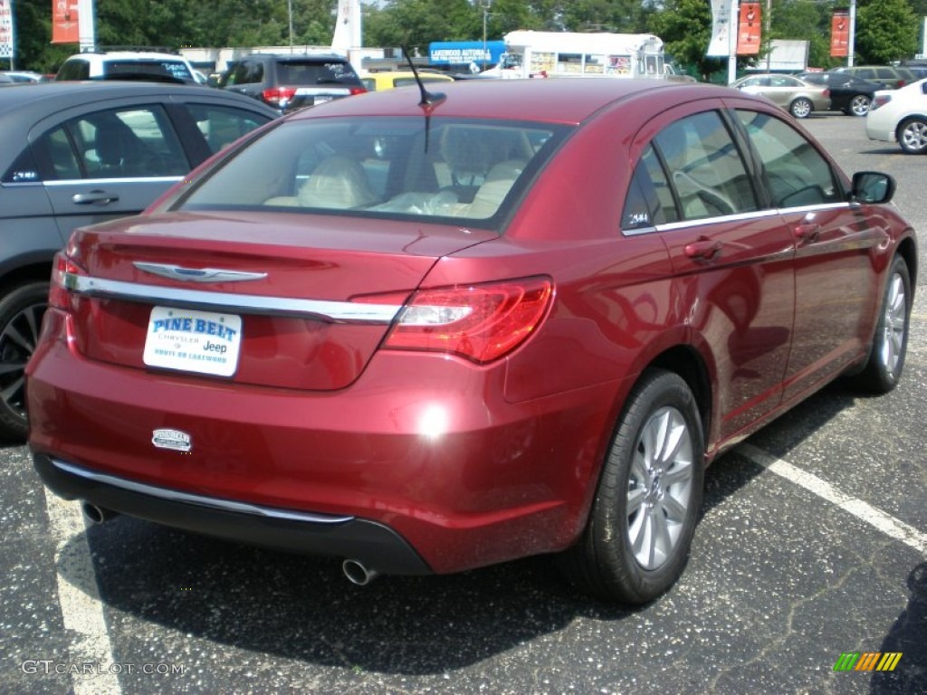 2011 200 Touring - Deep Cherry Red Crystal Pearl / Black/Light Frost Beige photo #2