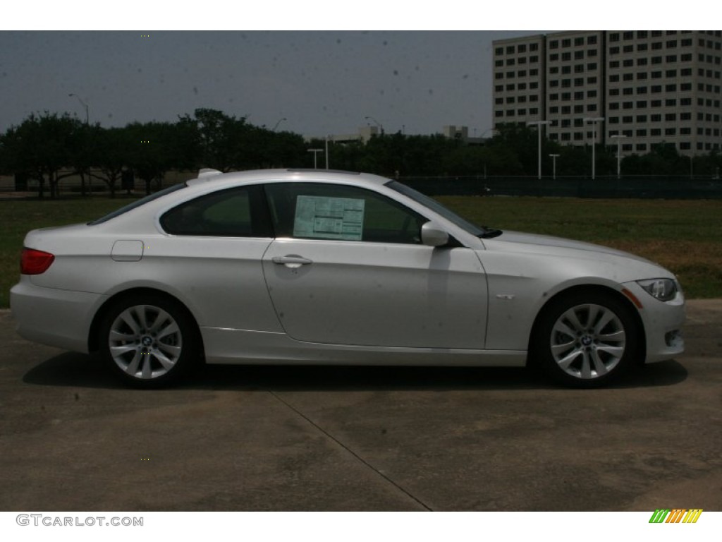 2011 3 Series 328i Coupe - Mineral White Metallic / Saddle Brown Dakota Leather photo #4