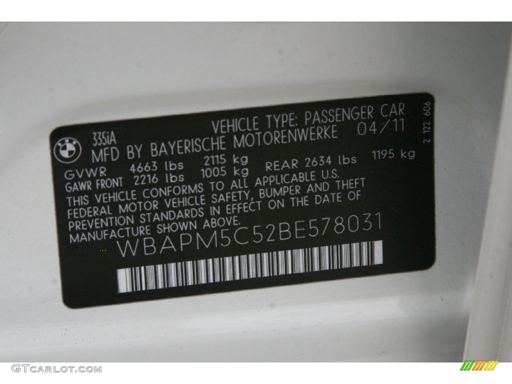 2011 3 Series 335i Sedan - Alpine White / Beige Dakota Leather photo #6