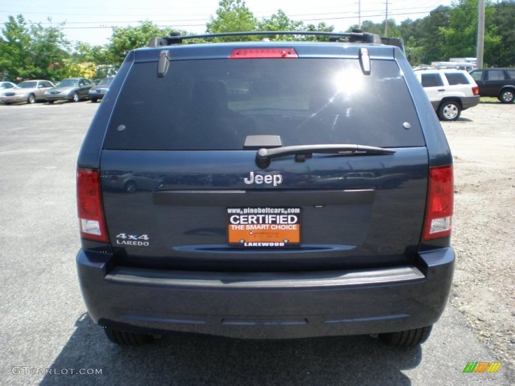 2008 Grand Cherokee Laredo 4x4 - Modern Blue Pearl / Dark Slate Gray/Light Graystone photo #6