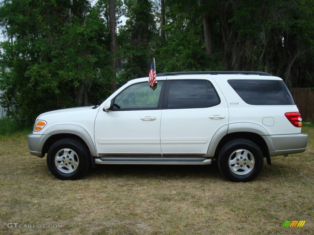 2003 Sequoia SR5 - Natural White / Oak photo #5