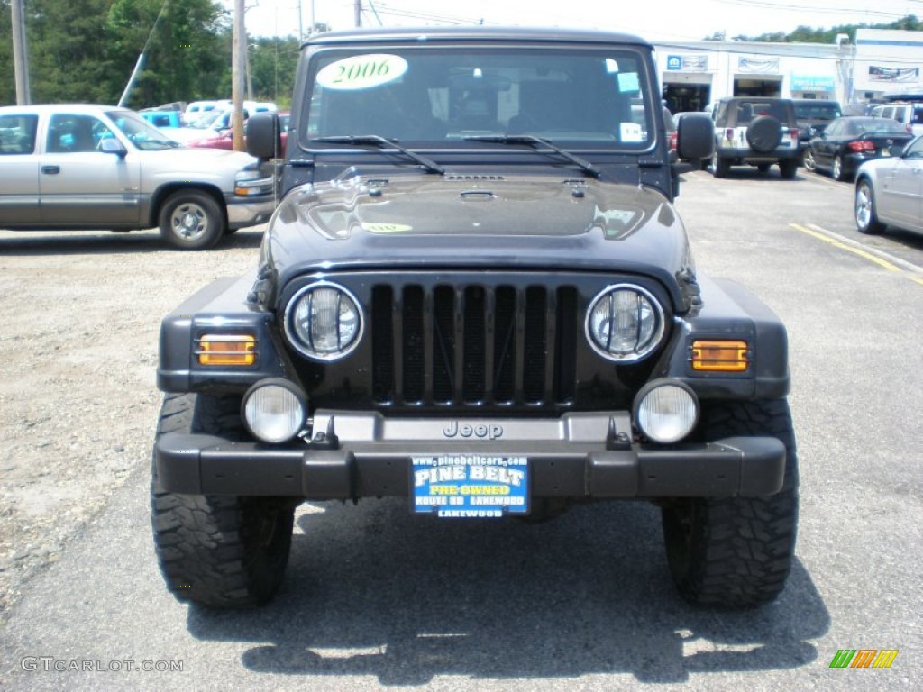 2006 Wrangler Unlimited Rubicon 4x4 - Black / Dark Slate Gray photo #2