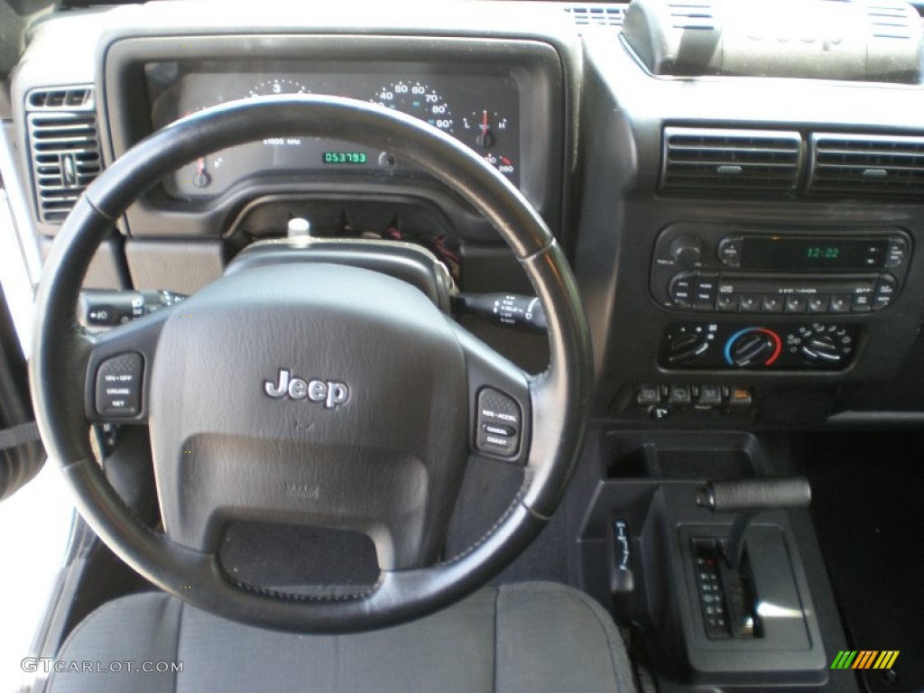 2006 Jeep Wrangler Unlimited Rubicon 4x4 Dark Slate Gray Dashboard Photo #50274144