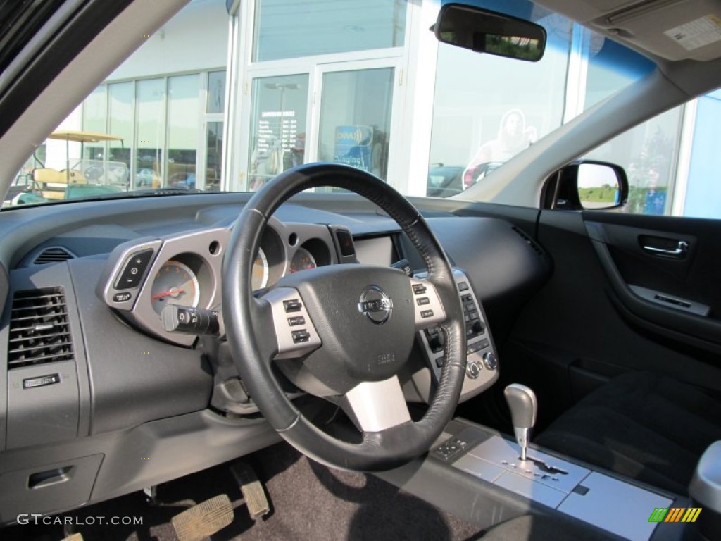 2007 Murano S AWD - Super Black / Charcoal photo #13