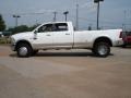 2011 Bright White Dodge Ram 3500 HD Laramie Longhorn Crew Cab 4x4 Dually  photo #6