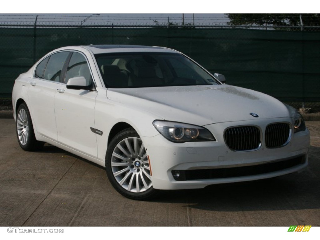 2012 7 Series 750i Sedan - Alpine White / Oyster/Black photo #1