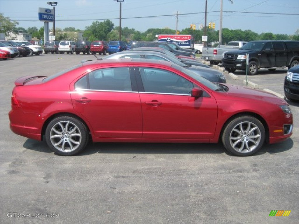 2011 Fusion SEL V6 - Red Candy Metallic / Charcoal Black photo #3
