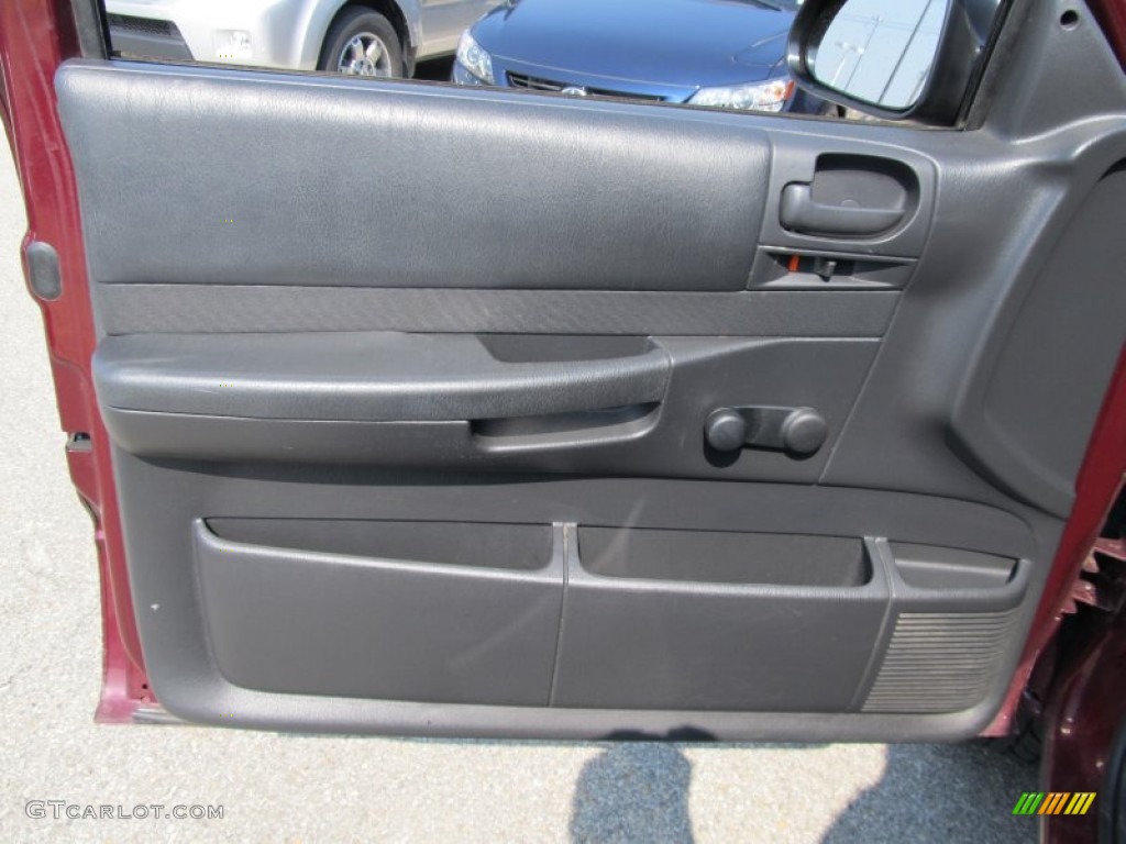 2003 Dodge Dakota SXT Club Cab 4x4 Dark Slate Gray Door Panel Photo #50276847