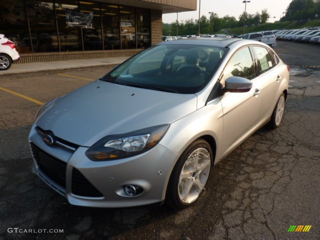 Ingot Silver Metallic 2012 Ford Focus Titanium Sedan Exterior Photo #50277582