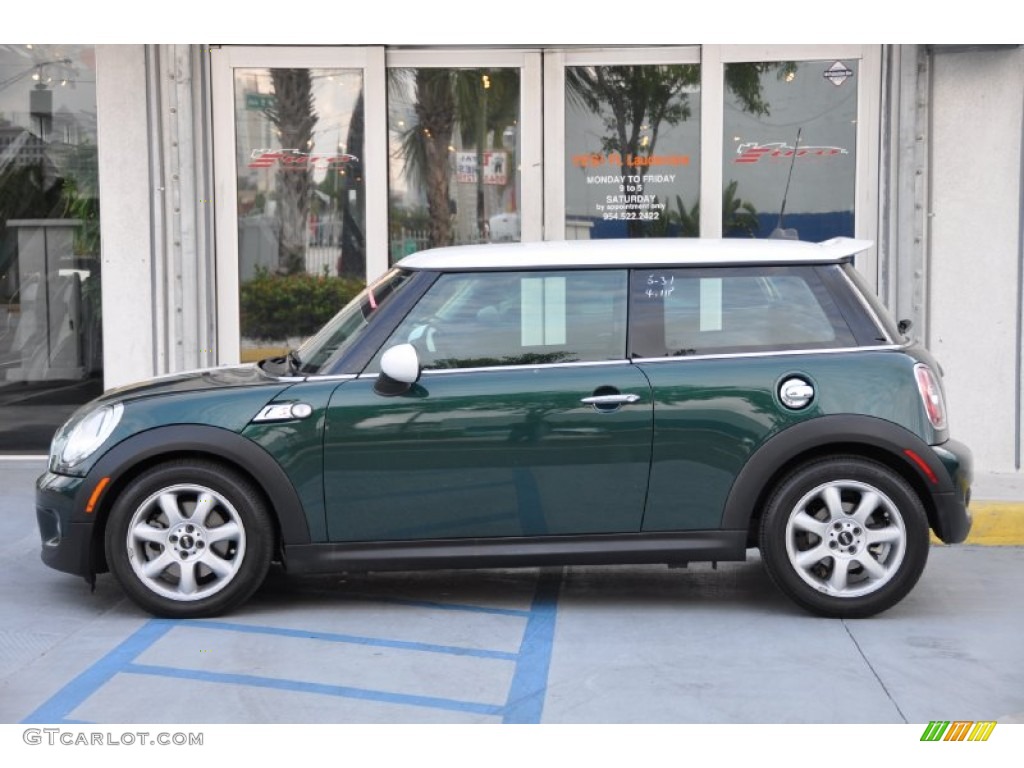 2010 Cooper S Hardtop - British Racing Green Metallic / Grey/Carbon Black photo #57