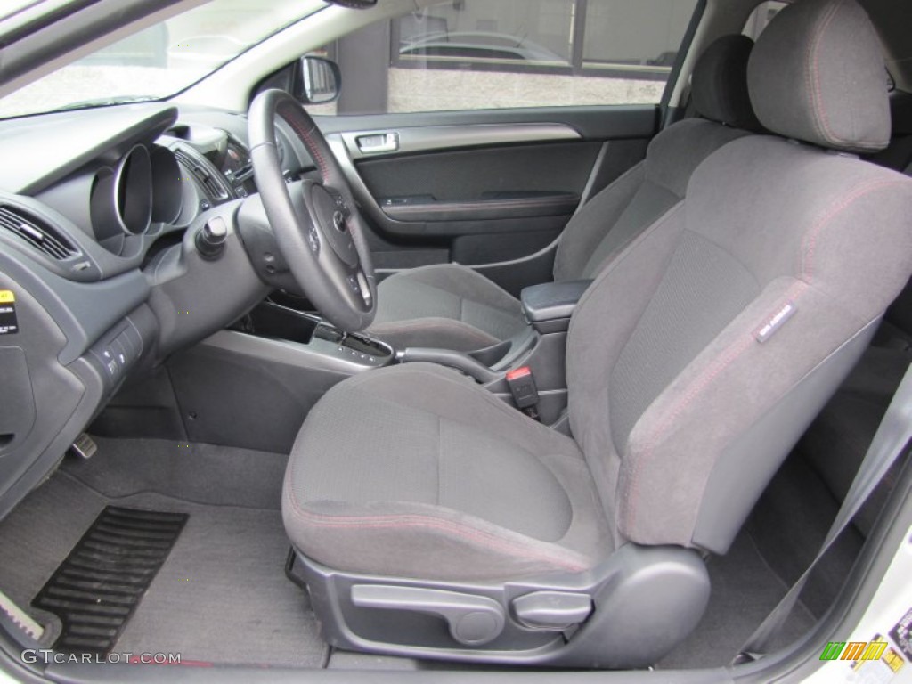 Black Sport Interior 2010 Kia Forte Koup SX Photo #50279391