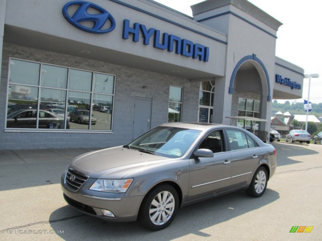 2009 Sonata Limited V6 - Willow Gray / Gray photo #1