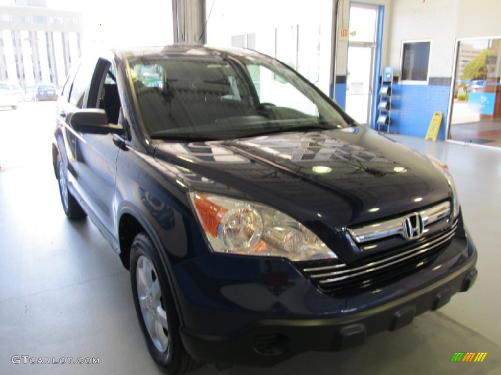 2009 CR-V EX 4WD - Royal Blue Pearl / Gray photo #4