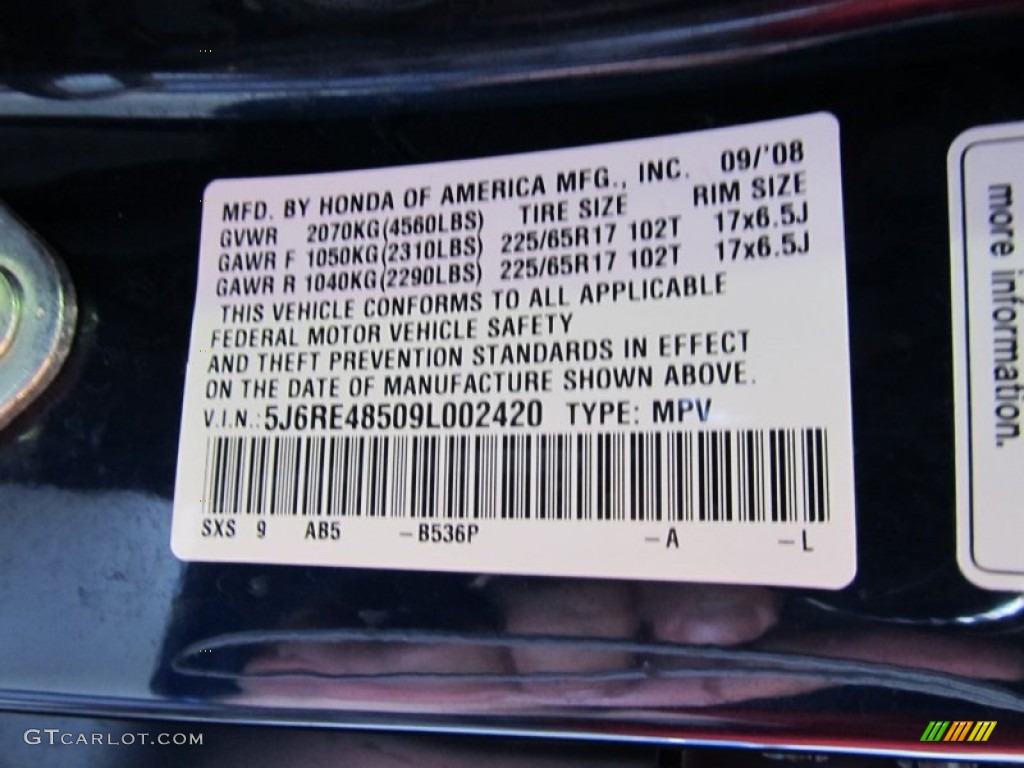 2009 CR-V EX 4WD - Royal Blue Pearl / Gray photo #14