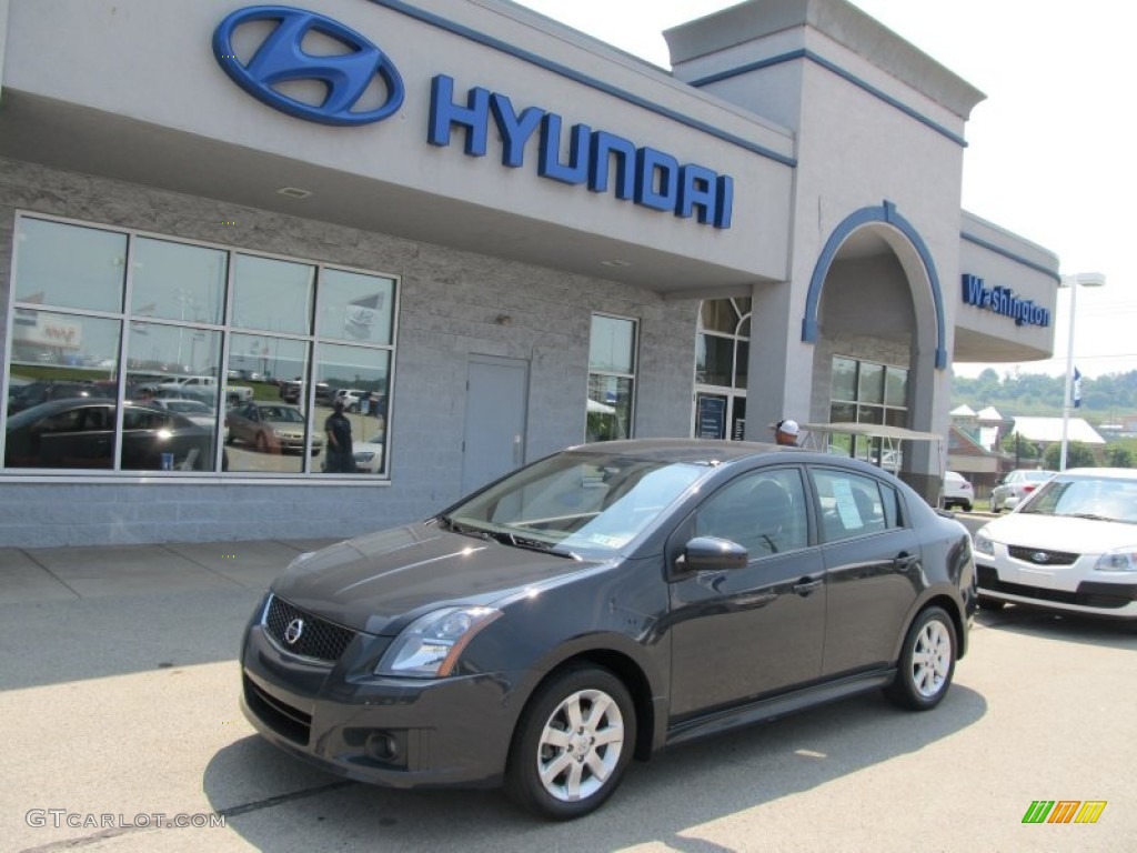 2009 Sentra 2.0 SR - Midnight Sky / Charcoal photo #1