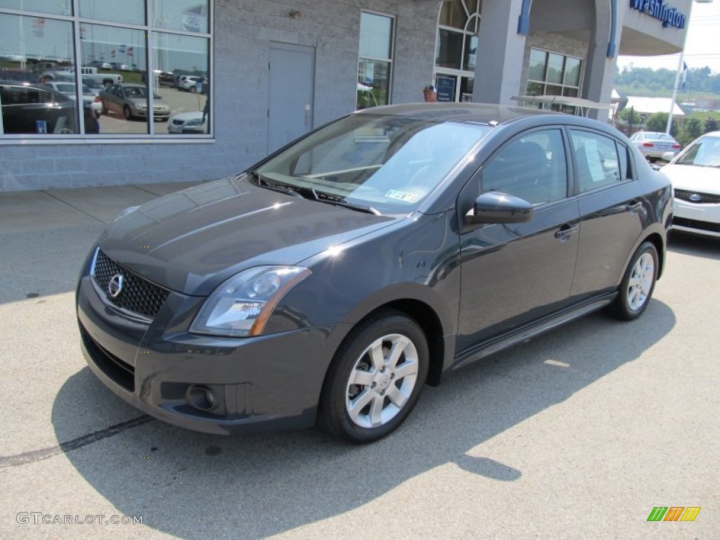 2009 Sentra 2.0 SR - Midnight Sky / Charcoal photo #2
