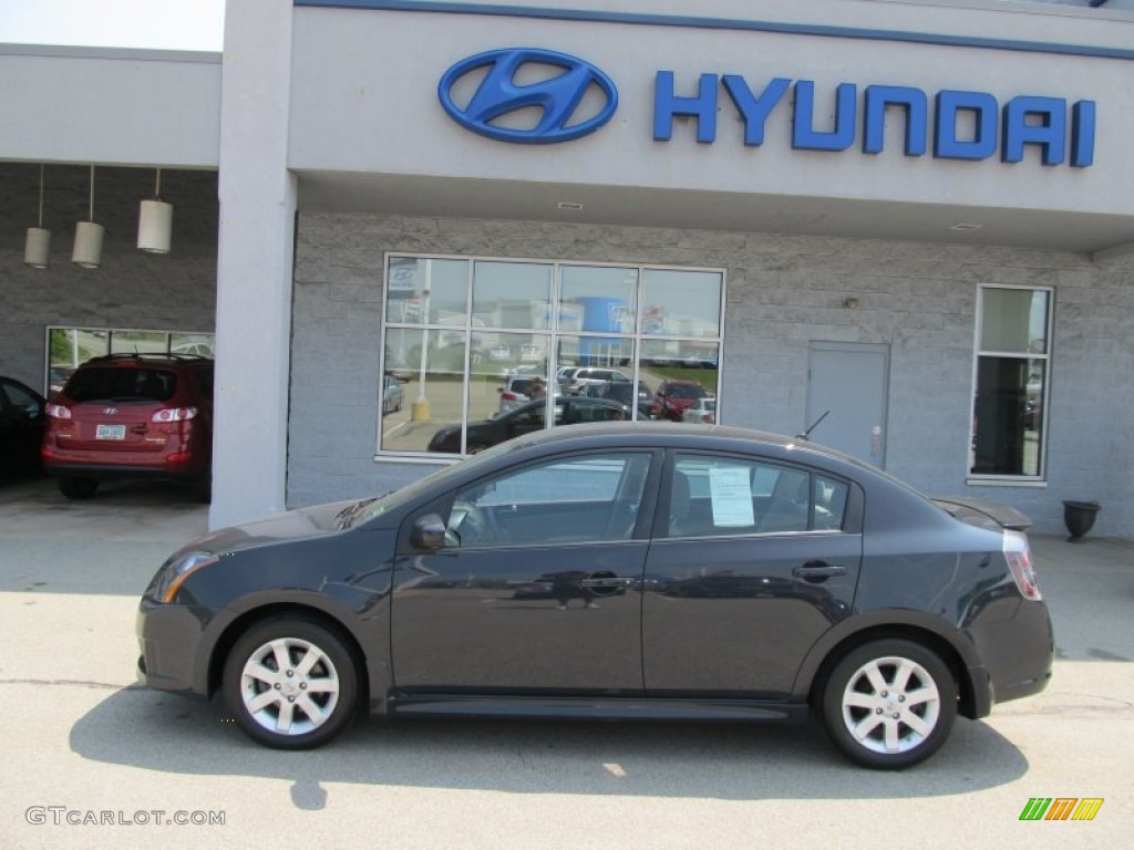 2009 Sentra 2.0 SR - Midnight Sky / Charcoal photo #3