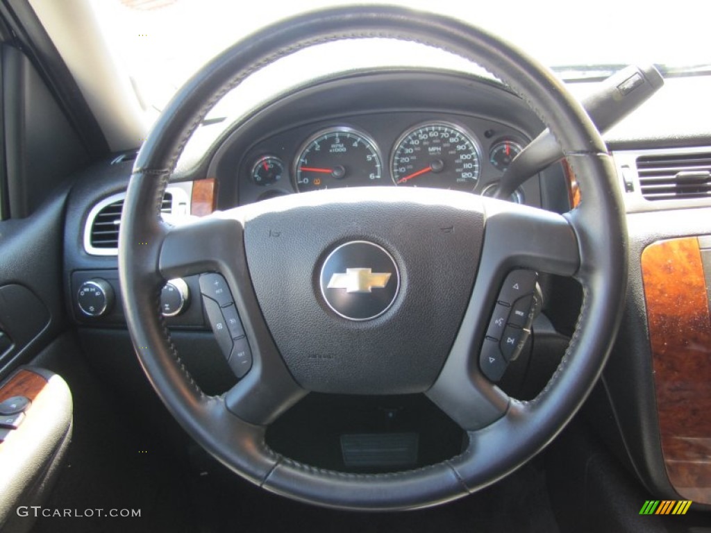 2008 Chevrolet Tahoe LT 4x4 Ebony Steering Wheel Photo #50280384