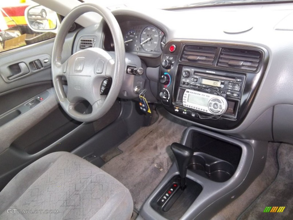 2000 Civic EX Coupe - Taffeta White / Dark Gray photo #16