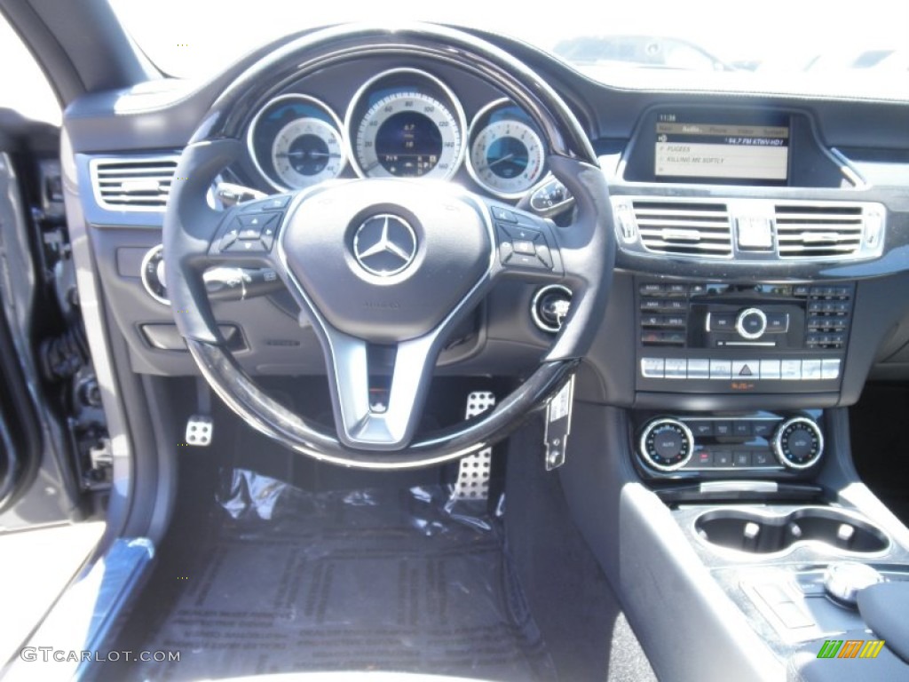 2012 Mercedes-Benz CLS 550 Coupe Ash/Black Dashboard Photo #50280732