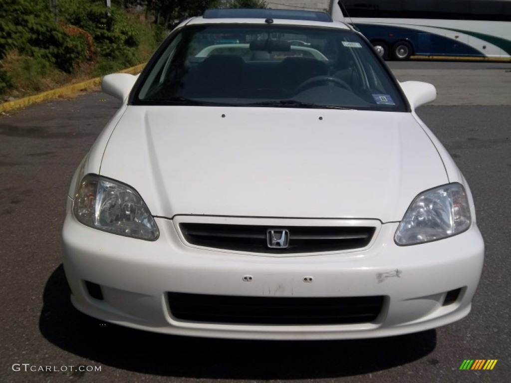 2000 Civic EX Coupe - Taffeta White / Dark Gray photo #26