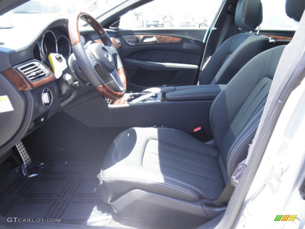 Black Interior 2012 Mercedes-Benz CLS 550 Coupe Photo #50280843