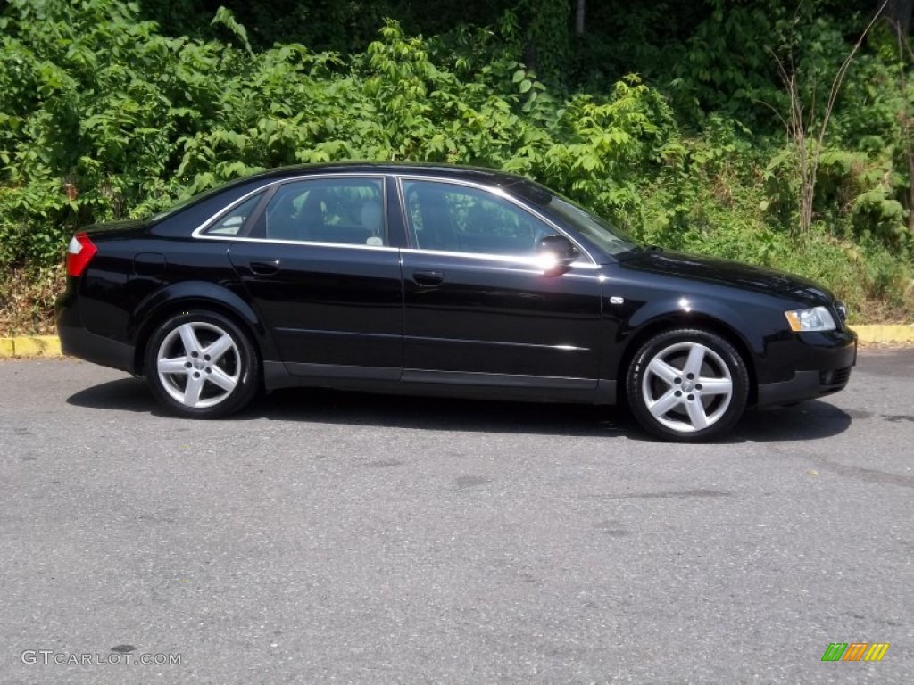 2003 A4 3.0 quattro Sedan - Brilliant Black / Beige photo #6