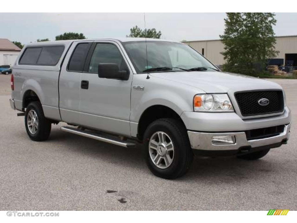 2005 F150 XLT SuperCab 4x4 - Silver Metallic / Medium Flint Grey photo #3