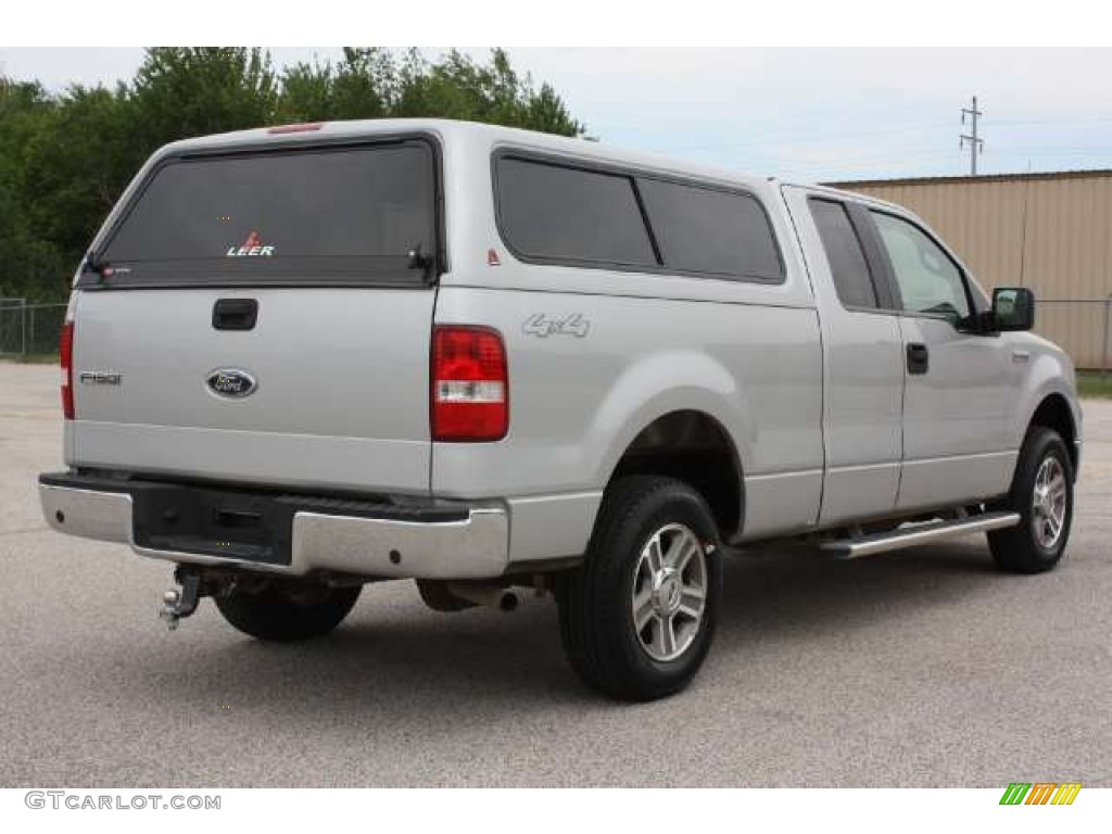 2005 F150 XLT SuperCab 4x4 - Silver Metallic / Medium Flint Grey photo #5