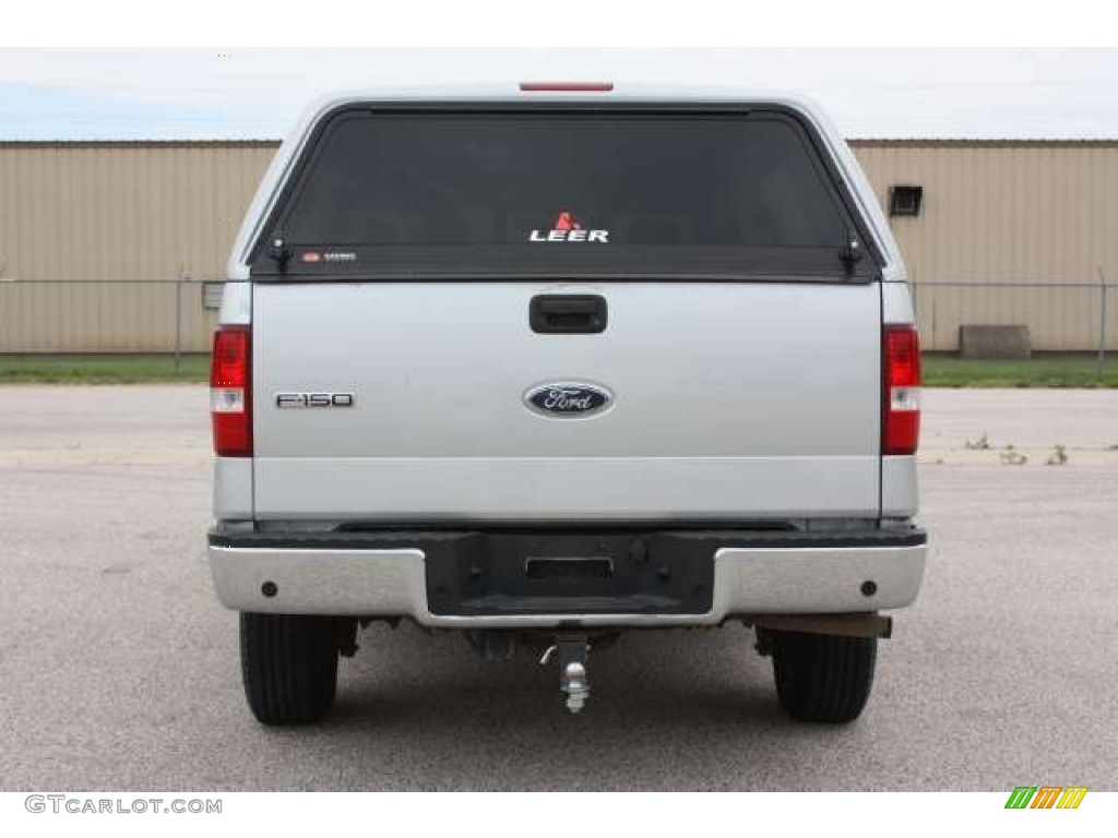 2005 F150 XLT SuperCab 4x4 - Silver Metallic / Medium Flint Grey photo #6