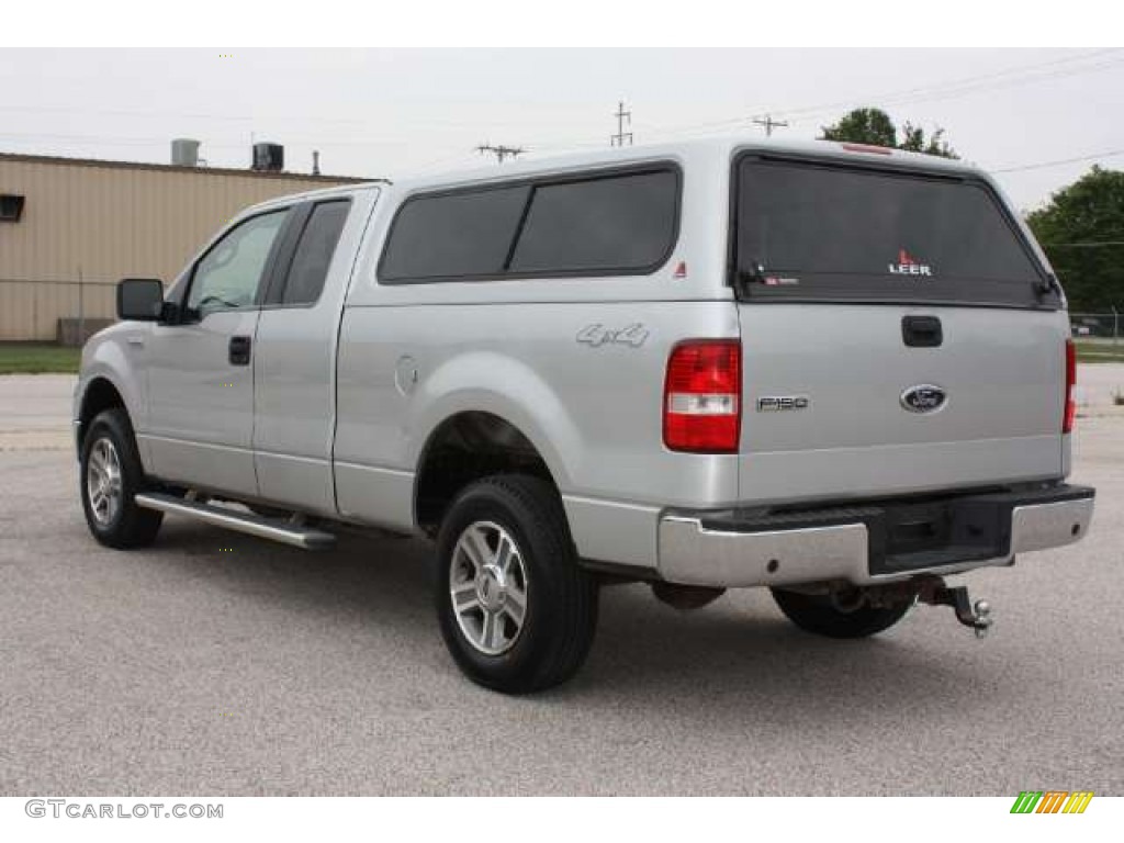 2005 F150 XLT SuperCab 4x4 - Silver Metallic / Medium Flint Grey photo #7