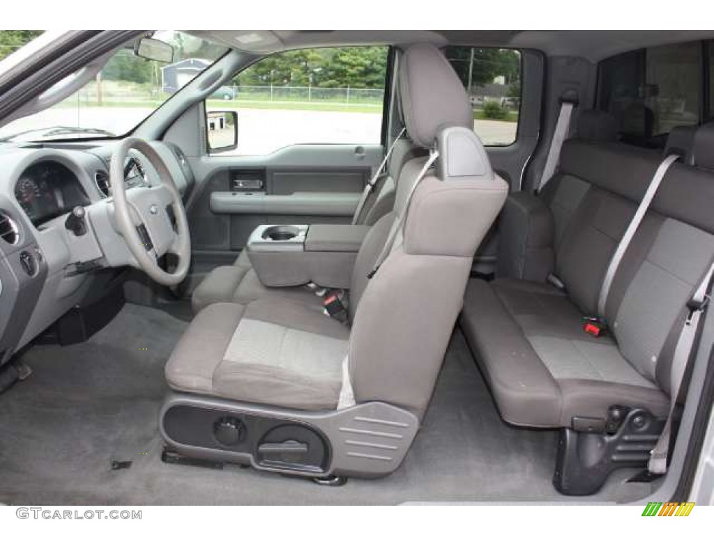 2005 F150 XLT SuperCab 4x4 - Silver Metallic / Medium Flint Grey photo #12