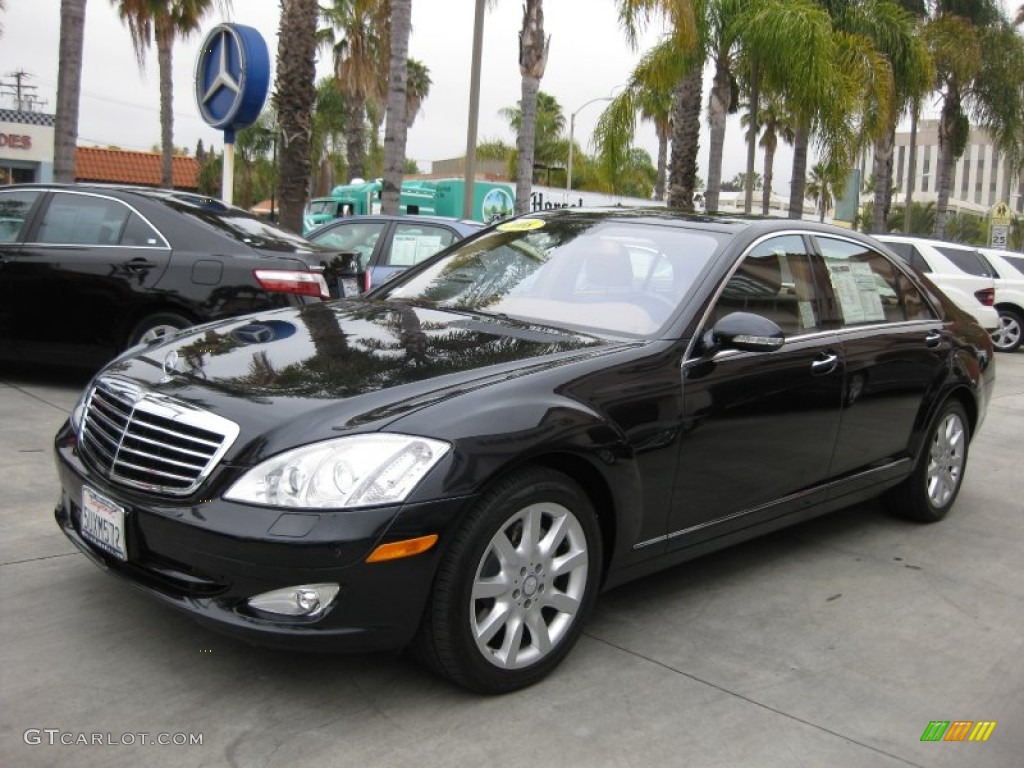 Majestic Black Metallic 2008 Mercedes-Benz S 550 Sedan Exterior Photo #50281320