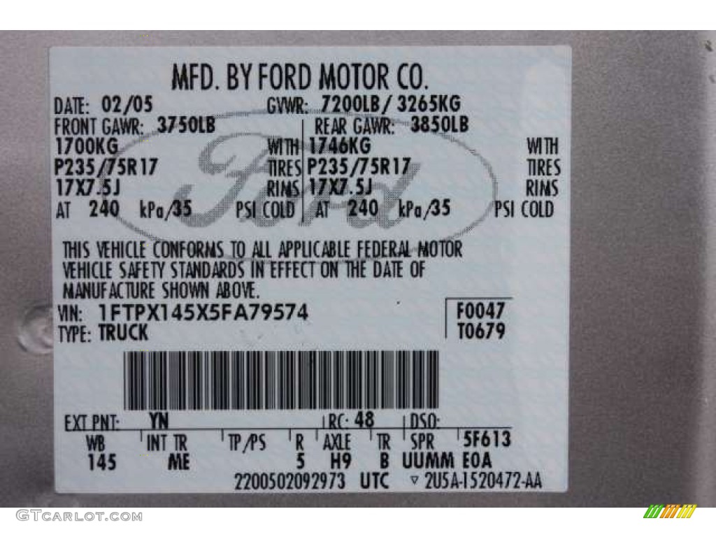 2005 F150 XLT SuperCab 4x4 - Silver Metallic / Medium Flint Grey photo #22