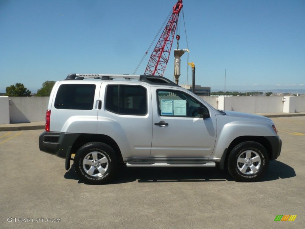 2010 Xterra S 4x4 - Silver Lightning Metallic / Gray photo #8