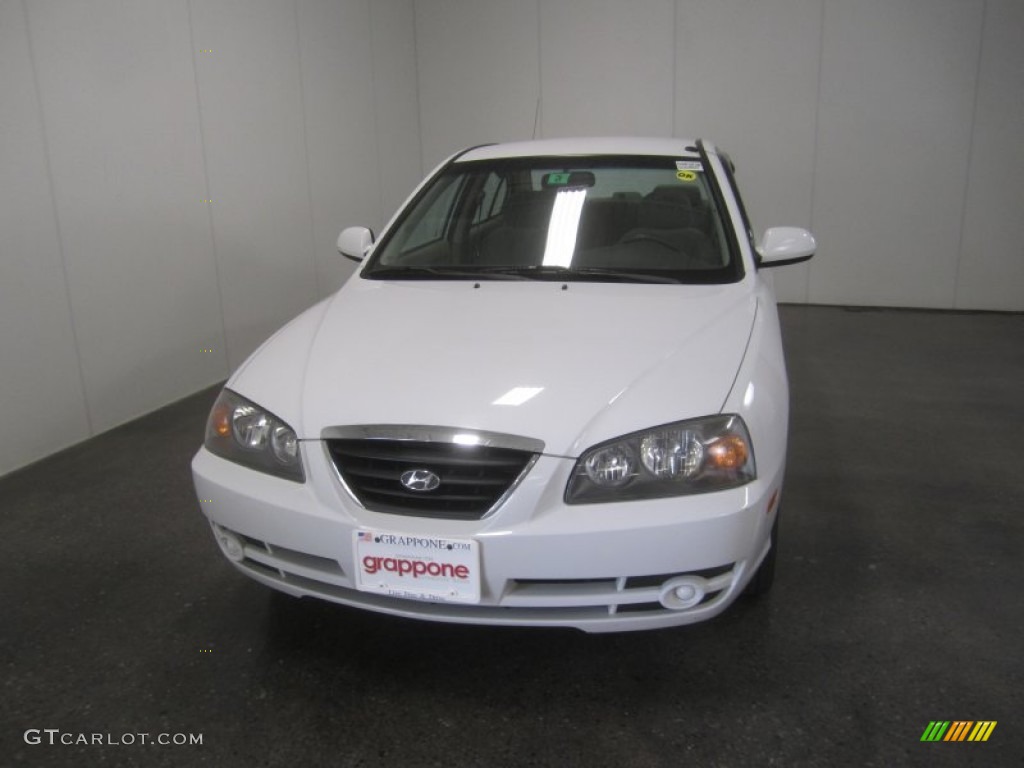 2006 Elantra GLS Sedan - Nordic White / Beige photo #2