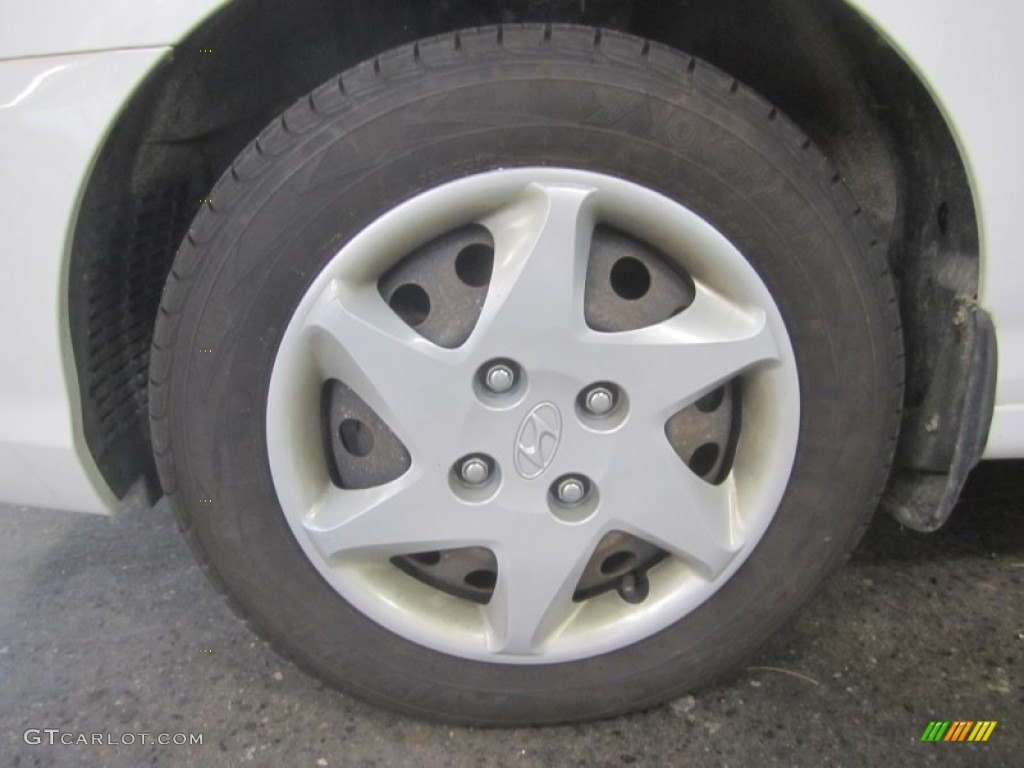 2006 Elantra GLS Sedan - Nordic White / Beige photo #6