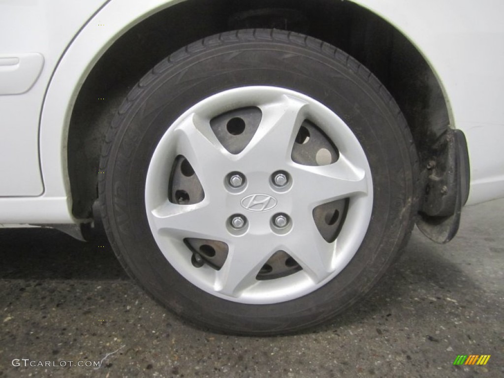 2006 Elantra GLS Sedan - Nordic White / Beige photo #7