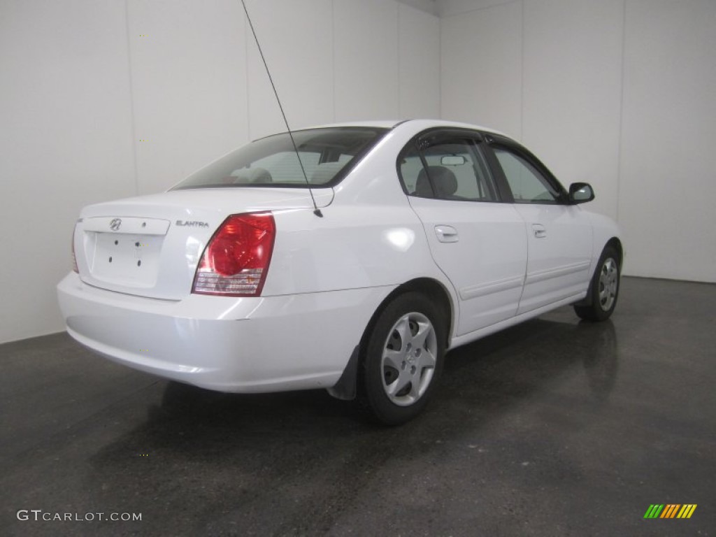 2006 Elantra GLS Sedan - Nordic White / Beige photo #9