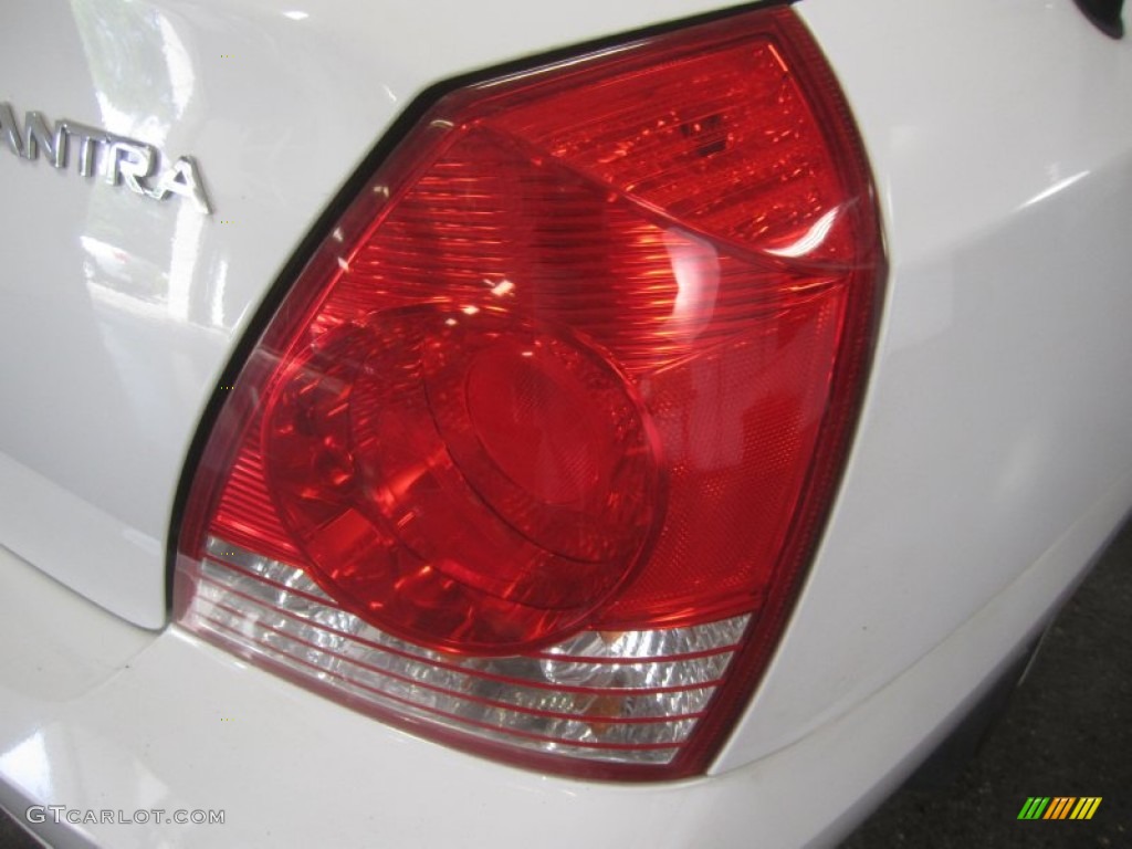 2006 Elantra GLS Sedan - Nordic White / Beige photo #12