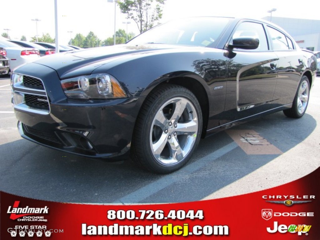 2011 Charger R/T Plus - Blackberry Pearl / Black photo #1