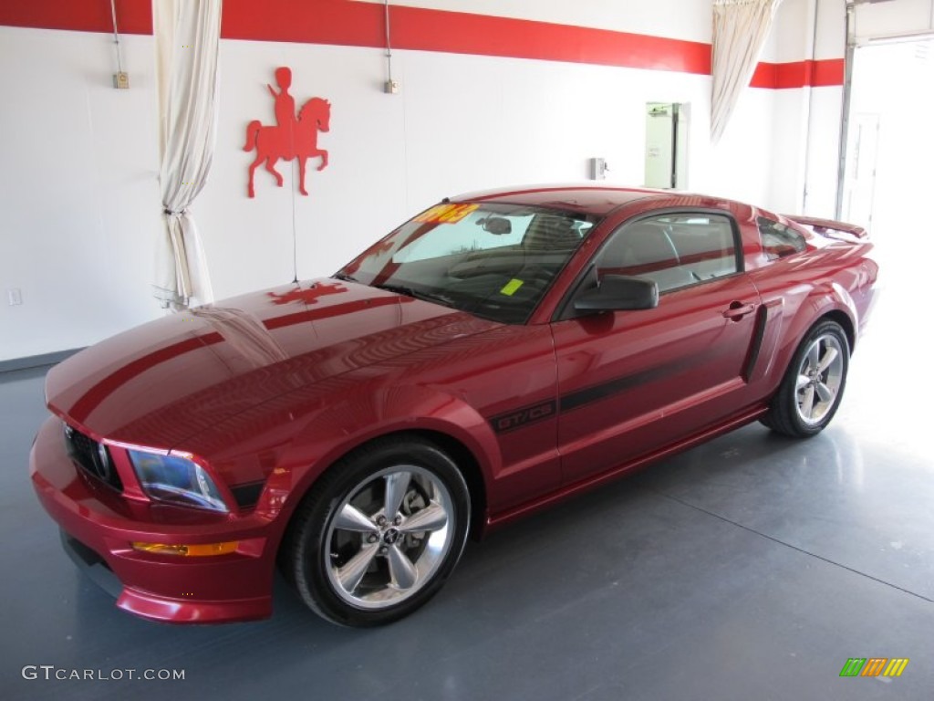 2007 Mustang GT/CS California Special Coupe - Redfire Metallic / Black/Parchment photo #1