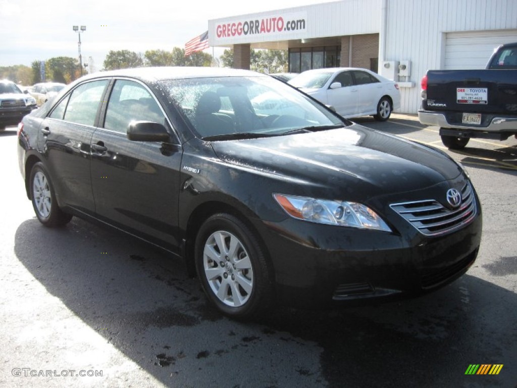 2007 Camry Hybrid - Black / Ash photo #1