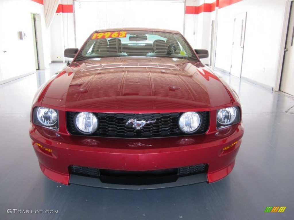 2007 Mustang GT/CS California Special Coupe - Redfire Metallic / Black/Parchment photo #6