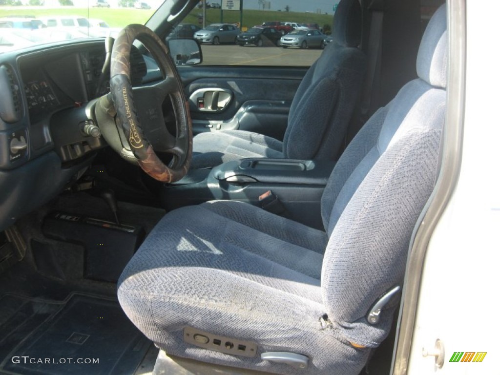 Blue Interior 1995 GMC Yukon 4x4 Photo #50285616