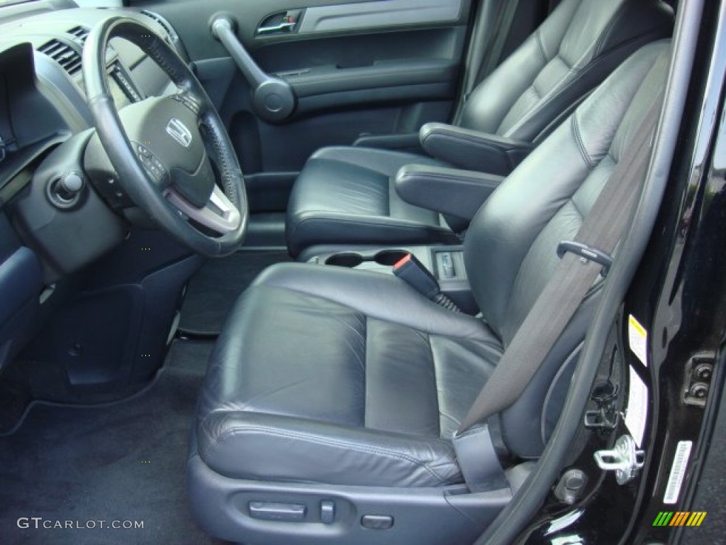 2009 CR-V EX-L 4WD - Crystal Black Pearl / Gray photo #10