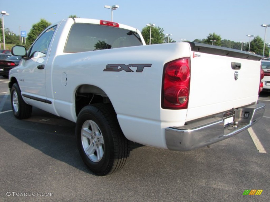 2008 Ram 1500 SXT Regular Cab - Bright White / Medium Slate Gray photo #3